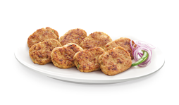 Kabab Tikki (Ground chicken meat patties with fresh green chillies)