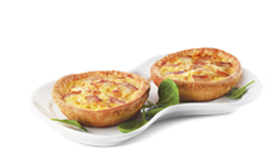 Quiche (Classic French savoury - wholesome combination of oven-cooked chicken, milk and eggs in a golden baked crust)