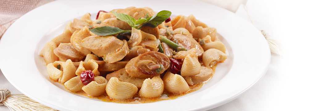 Pan Fried Jumbo Frank Pasta