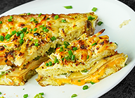 Savory Mortadella Stuffed French Toast