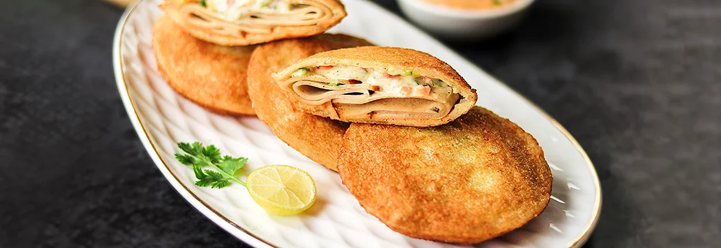Mortadella Stuffed Bread Patties