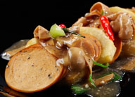 Pepperoni and Potato with Sauce