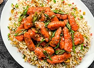 Fiery Chicken with Stir Fried Rice