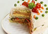 Mortadella Mini Sandwich Cakes