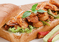 Frankfurter Mustard Pickle Sandwich