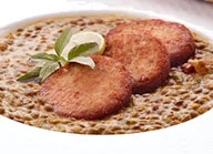 Shami Kabab with Red Lentil Gravy