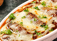 Marinara Kafta Kabab with Roasted Eggplants