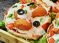 Fun Nuggets Bun Pizza