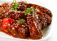 Dragon Chicken Wings with Fried Rice