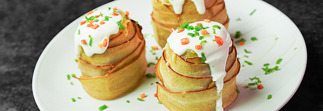 Pastrami Wrapped Potatoes