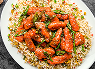 Fiery Chicken with Stir Fried Rice
