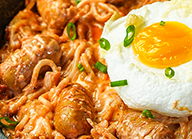 Sausage Spaghetti with Egg