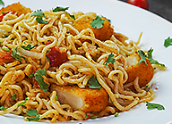 Street Style Chicken Masala Noodles