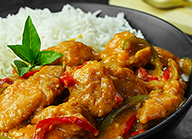 Chicken Panang Curry with Rice