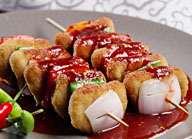 Pan Fried Nuggets Skewers