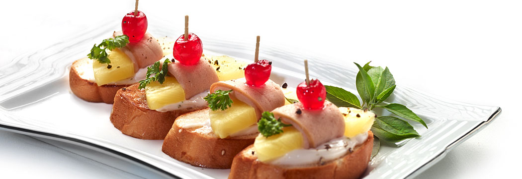 Pineapple Rolled Bologna Toast