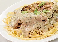 Creamy Parmesan Garlic Mushroom Chicken