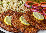 Chapli Kabab Rice Platter