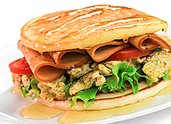 Mortadella Pancake Sandwich