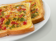 Mortadella Bread Omelette