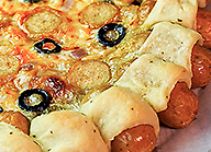 Mini Sausage Crusted Pizza